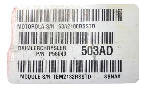Computadora Dodge Durango 4.7l 2003 P56040503ad