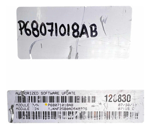 Computadora Jeep Compass 2.4l 07-10 P68071018ab
