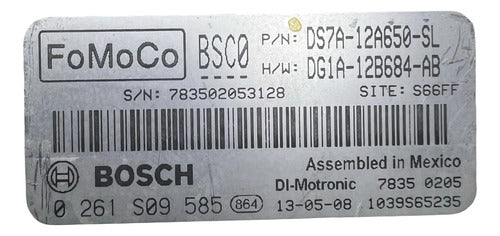 Pcm Computadora Ford Fusión 2.0l A/t 2013 Ds7a-12a650-sl