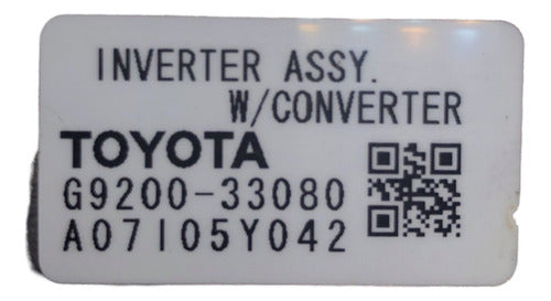 Convertidor Corriente Altima Híbrido 2.5l 07-11 G9200-33080