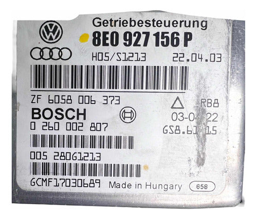 Modulo Tcm Audi A4 1.8l A/t 02-05 8e0 927 156 P
