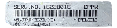 Computadora Chevrolet Cavalier 2.2l 97-00 16228016 (cppw)