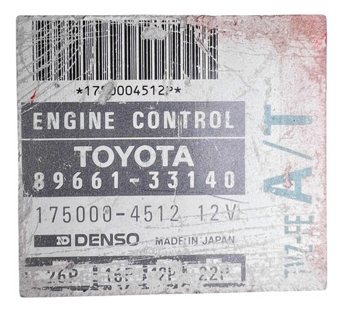 Computadora Toyota Camry 3.0l A/t 92-93 89661-33140