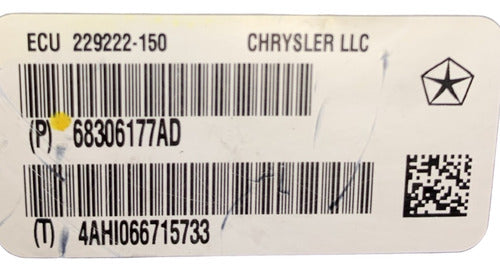 Módulo Abs Jeep Grand Cherokee 2016-2018 68306177ad Negro