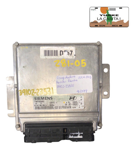 Computadora Hyundai Elantra 2004-2005 39102-23531