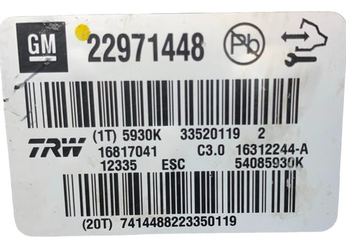 Módulo Abs Chevrolet Malibu 13-16 22971448