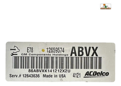Computadora Chevrolet Spark 1.2l 2014 12659574 (abvx)