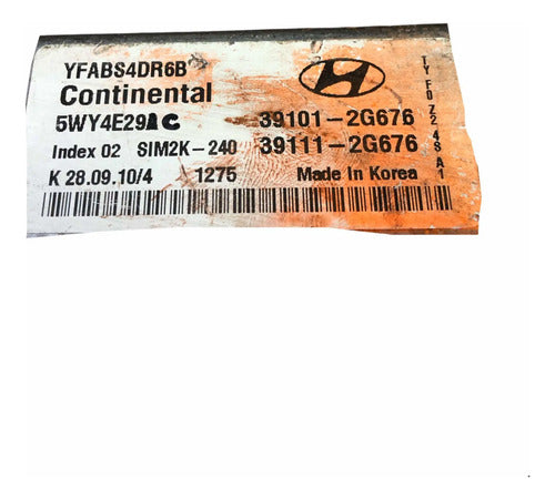 Pcm Computadora Hyundai Sonata 2011-2014 2.4l 39101-2g676