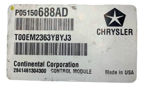 Computadora Dodge Dart 2.0l A/t 2013 P05150688ad