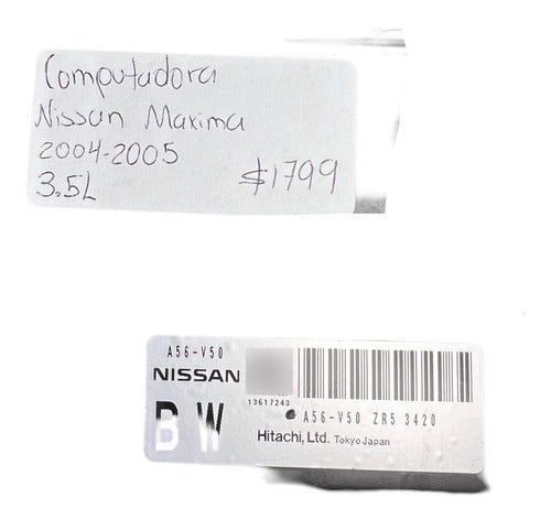 Computadora Nissan Maxima 3.5l 04-05 A56-v50 Zr5 (bw)