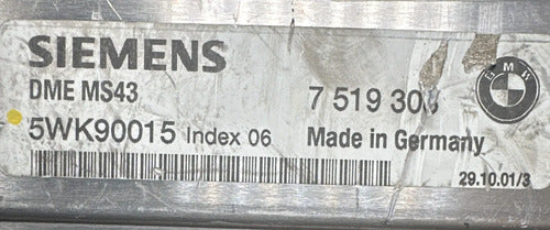 Pcm Computadora Bmw 325i 3.0l 02-03