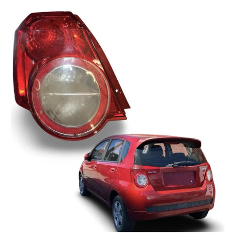 Calavera Lh Original Pontiac G3 2008-2010 (hatchback) Izquierdo/conductor Rojo