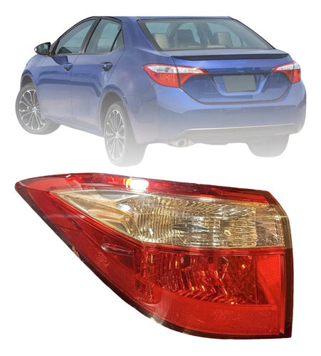 Calavera Lh Toyota Corolla 2014-2016 Sae Aip2st 11 Izquierdo/conductor Rojo