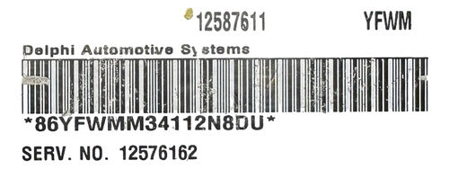 Computadora Chevrolet Cavalier 2.2l 2003-2005 12587611 Yfwm