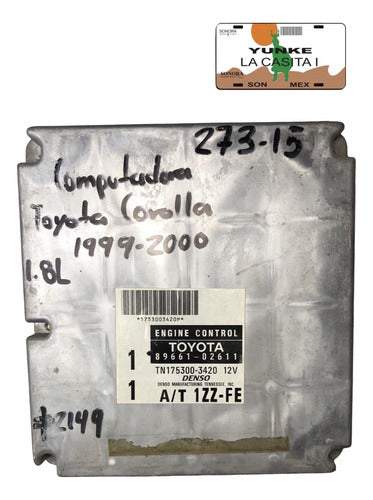 Computadora Toyota Corolla 1.8l 99-00 89661-02611