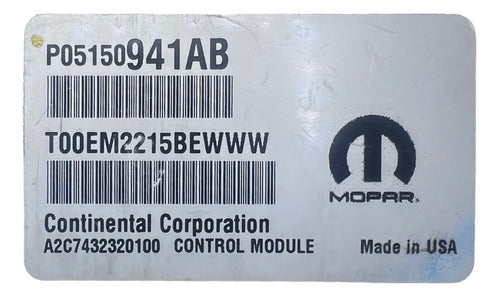 Computadora Jeep Patriot 2.4l 2016 P05150941ab