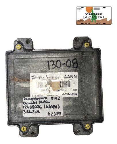 Computadora Chevrolet Malibu 2.4l A/t 2012 12638026 (aann)