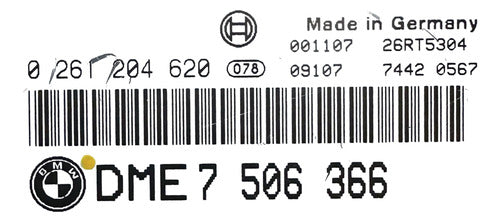 Computadora Bmw 740i 1999-2001 Dme 7 506 366