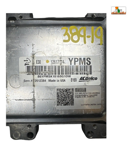 Pcm Computadora Chevrolet Impala 3.9l 2008 P2