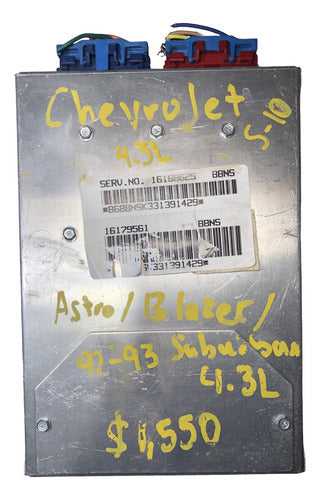 Computadora Chevrolet Silverado 4.3l 16168625 (bbns)