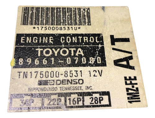 Computadora Toyota Avalon 1996-1998 3.0l A/t 89661-07080