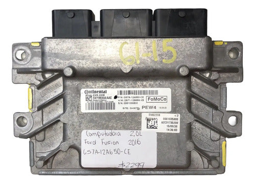 Pcm Computadora Ford Fusion 2.0l 2016 Gs7a-12a650-ce