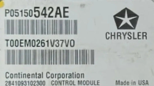 Computadora  Jeep Compass 2.4l 2011 P05150542ae