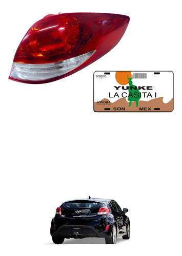 Calavera Rh Hyundai Veloster 12-16 R1-s1 02 Derecho/pasajero Rojo