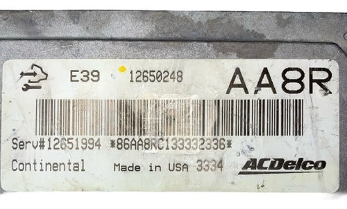 Pcm Computadora Chevrolet Impala 3.6l 14 12650248 (aa8r) P2