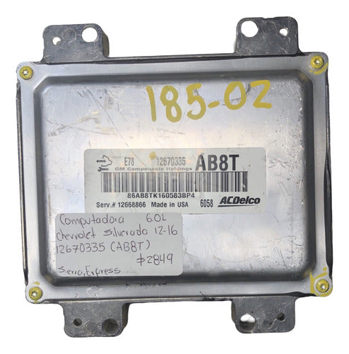 Computadora Chevrolet Silverado 6.0l 12-16 12670335 (ab8t)