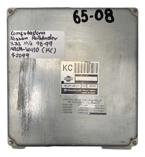 Computadora Nissan Pathfinder 3.3l M/t 98-99 Mecm-w410 (kc)