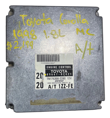 Computadora Toyota Corolla 1998 1.8l A/t 89661-02421