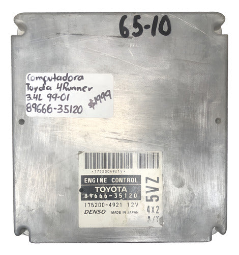Computadora Toyota 4runner 3.4l 99-01 89666-35120