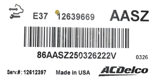 Pcm Computadora Chevrolet Impala 3.5l 07-12 (aasz) P6