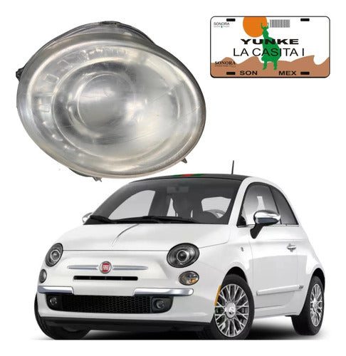 Faro Rh Original Fiat 500 2012-2o19 05182428ac Blanco