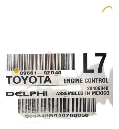 Pcm Computadora Toyota Corolla 1.8l 14-15 89661-0zd40 (l7)