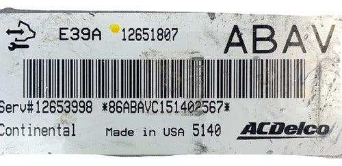 Computadora Gmc Terrain 2.4l 2015 12651807 (abav)