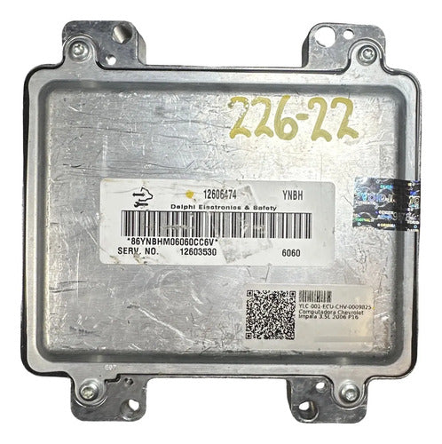 Pcm Computadora Chevrolet Impala 3.5l 2006 12606474 Ynbh P16