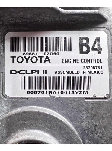 Computadora Toyota Corolla 1.8L A/t 11-12 89661-02Q60 (B4)