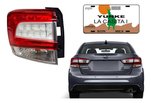 Calavera Lh Subaru Impreza 2.0l 17-19 Fbm924-31 Izquierdo/conductor Rojo