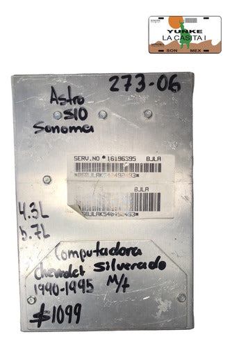 Computadora Chevrolet Silverado M/t 90-95 16196395 (bjla)