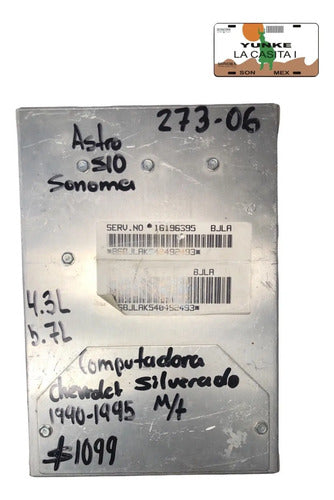 Pcm Computadora Chevrolet Silverado 90-95 16196395 (bjla)