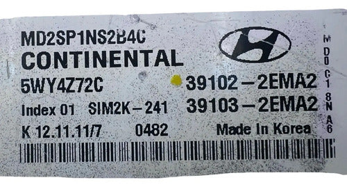 Pcm Computadora Hyundai Elantra 1.8l 11-13 39102-2ema2 P2