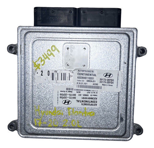 Computadora Hyundai Elantra 2017-2020 2.0l       39172-2efd0
