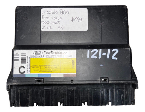 Modulo Bcm Ford Focus 2.0l A/t 02-03 1s7t-15k600-cc