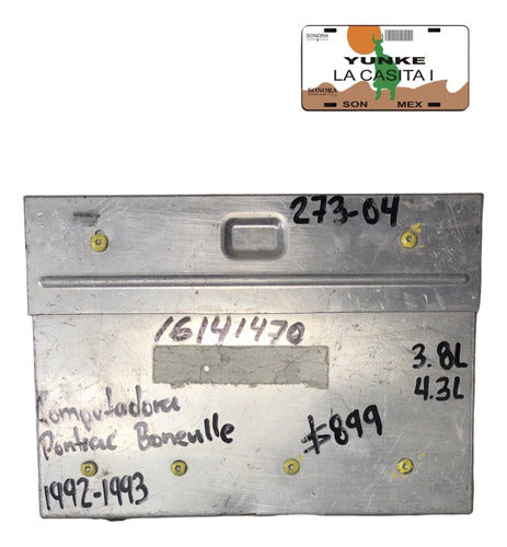 Computadora Pontiac Boneville 92-93 16141470