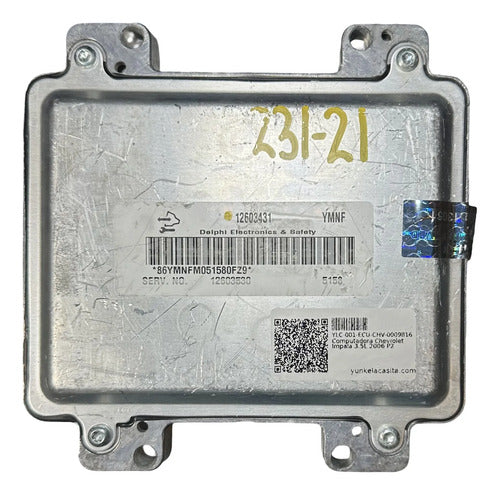Pcm Computadora Chevrolet Impala 3.5l 2006 P2