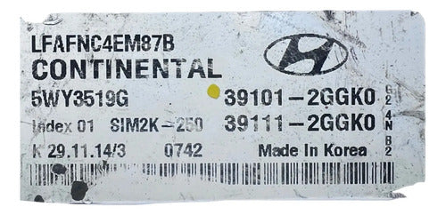 Pcm Computadora Hyundai Sonata 2.4l 2015-2017 39101-2ggk0