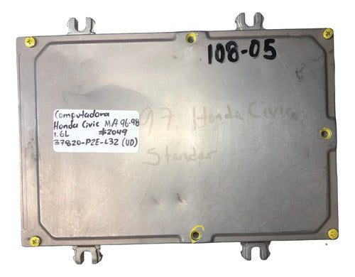 Pcm Computadora Honda Civic 1.6l 96-98 37820-p2e-l32 (ud)