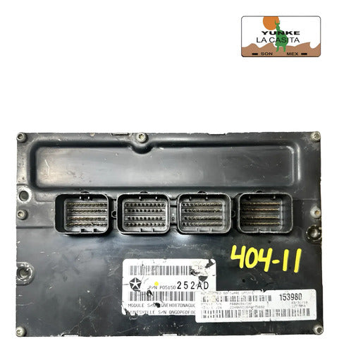Pcm Computadora Dodge Caravan 3.8l A/t 08-10 P05150252ad